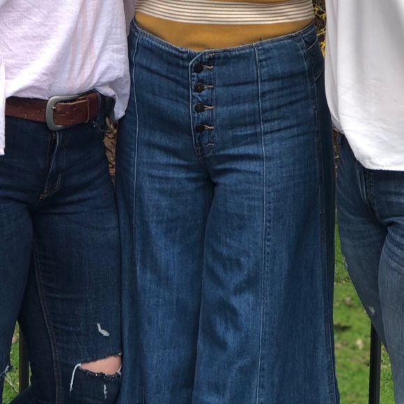 Free People Wide Flare Jeans - Picture 5 of 5